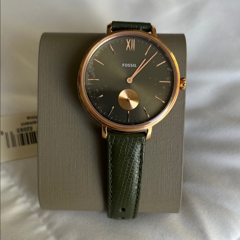 Women’s Fossil Olive and Gold Timepiece